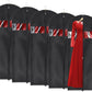 Univivi Garment Bag Suit Bag for Storage and Travel 60 inches, Lightweight Study Full Zipper Washable Suit Cover for Dresses, Suits, Coats, Set of 5
