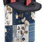 Neoprene Wine Tote, Bottle Carrier Gag Insulating Neoprene Thicker, Insulated Wine Bag for Travel Holds Two Bottles, Bottle Carrier Bags Protect the Bottles, Blue Flowers