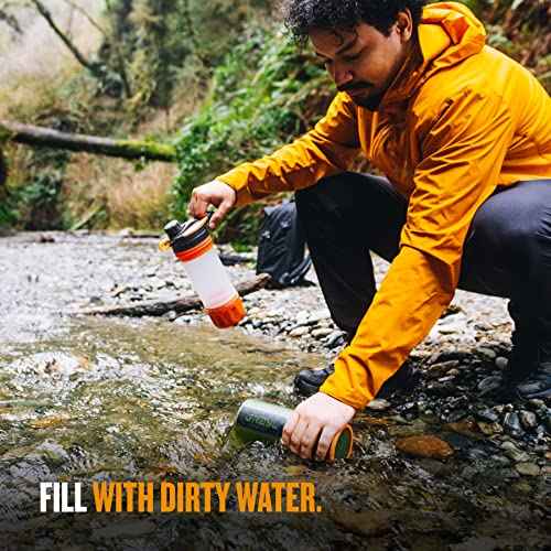 GeoPress 24 oz Water Purifier & Water Filter Bottle