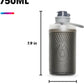 HydraPak Flux - Collapsible Backpacking Water Bottle (750ml, 1L, 1.5L) - BPA Free, Ultra Light, Spill-Proof Twist Cap