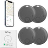 Air Tracker-4Pack,Smart Bluetooth Tracker,Item Finder Work with Apple Find My (iOS only),Luggage Tracker,Keys Finder Wallet,Bags,Pets, Locator Tracking Device for Home Outdoor Tracking Device
