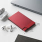 VULKIT Pop up Card Holder Minimalist Credit Card Holder RFID Blocking Slim Metal Card Case for Men or Women(Wine)