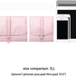 Voova Travel Jewelry Holder Organizer Case, Large Jewelry Storage Bag for Women Girls, Foldable Traveling Jewellery Pouch Roll for Necklaces Rings Earrings Bracelets, Light Pink