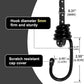 Bungee Cord Luggage Cord Resilience 24 Inch 4 Pieces for SecuringTents, Tarps, Luggage ，Truck, ATV Off-Road Motorcycle Bicycle Riding,Multi-Scenario Applicable (Black)