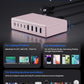 200W USB C Charger Block,GaN IV Charging Station 8 Ports,QC4.0 Fast Charging Station Hub+PD 65W USB C Laptop Charger Adapter Compatible with MacBook Air/Pro,DELL,iPhone 16/15,iPad,Steam Deck-Pink - Roamly
