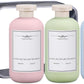 ASEVAT 10 oz Plastic Leak Proof Travel Bottles for Toiletries, Plastic Travel Size Containers, Shampoo and Conditioner Bottles Refillable Squeeze Bottle for Lotion, Body Wash (3Pcs)
