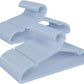 100 Pack Clothes Hangers, Non Slip Plastic Coat Hangers, Space Saving, Heavy Duty, Hanging Dry Wet Clothes, 16.4" x 8.3", Light Blue, UAPY05100L