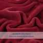 Surii Home Luxury Microfiber Flannel Blanket, Super Soft, Warm, Cozy, Fluffy, and Breathable, Perfect Throws for Bed, Couch, Sofa, for All Season Use. 350GSM Queen Size 90x90 Inches(Burgundy)