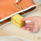 Small Travel Jewelry Case, Mini Tiny Plush Velvet Jewelry Box for Women and Girls, Pocket Size Jewelry holder organizer for Rings Earrings and Small Items(Yellow)