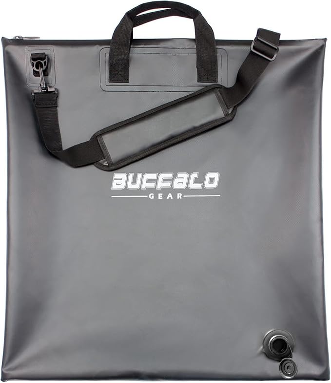 Buffalo Gear Fish Tournament Weigh in Bag for Bass Fishing, Heavy Duty Fish Bag for Caught Fish Waterproof,Leakproof,Puncture Resistant