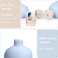 ASEVAT 6.7oz 4Pcs Refillable Travel Shampoo & Conditioner Bottles With Flip Cap