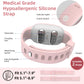EmeTerm Fashion Pink Anti-Nausea Wristband Relieve Morning Motion Travel Sickness Rechargeable Drug Free Bands Without Side Effects - Extra 2pack Conductive Gel