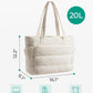 BAGSMART Tote Bag for Women, Lightweight Puffy Tote Bag with Compartments Shoulder Bag Handbag for Travel, Work, Gym,