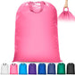 Extra Large Heavy Duty Laundry Bag - 28" x 40", Travel Laundry Bag for Dirty Clothes (Pink)