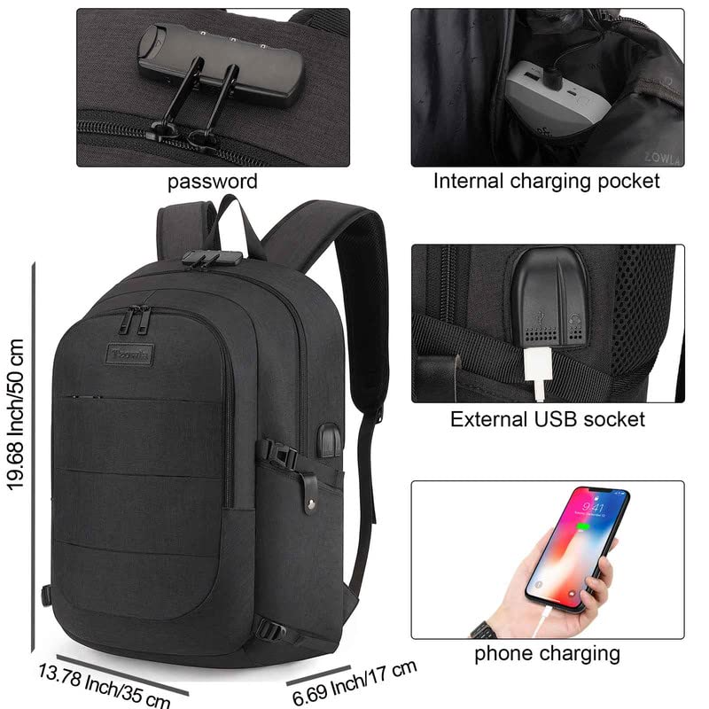 Travel Laptop Backpack Water Resistant Anti