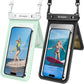 Double Space Waterproof Phone Pouch, 2 Pack Waterproof Phone Case with Lanyard for iPhone 16 15 Pro Max Galaxy S23 Pixel 7a up to 8.5’’, Cellphone Dry Bag for Beach Vacation Travel Cruise Essentials