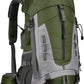 King'sGuard 60L Hiking Backpack Large Waterproof Camping Backpack for Men and Women Lightweight Frameless Backpacking Backpack with Rain Cover (Army Green) - Roamly