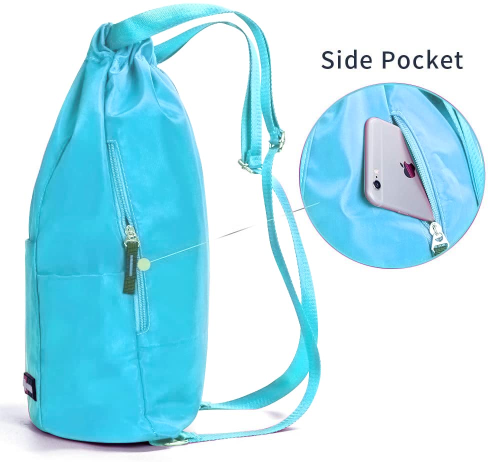Waterproof Drawstring Gym Backpack Bag for Men & Women