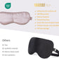 ZIMASILK 100% 22 Momme Pure Mulberry Silk Sleep Mask,Filled with 100% Mulberry Silk,Silk Wrapping Strap- Super Soft & Comfortable Sleep Eye Mask for Sleeping (Light Plum)