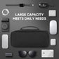 Teskyer Electronics Organizer Travel Case, Waterproof Portable Tech Accessories Pouch with Organized Compartments for Cables, Phone, Chargers, Earphone, Black