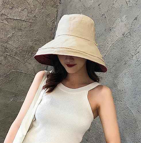 Women Summer Wide Brim Sun Hat Bucket Fishing Hats UV Protection