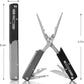 12-in-1 Saltwater Fishing Pliers & EDC Multitool, Titanium Coated Marine-Grade Stainless Steel Folding Pliers, Gifts for Men, Compact Pen-Sized Braid Cutter, Hook Remover & Split Ring fishing gear
