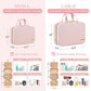 Hanging Travel Toiletry Bag Women Men Essentials Pale Pink