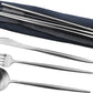Gugrida Reusable Travel Utensils, 7 Pieces Portable 18/10 Stainless Steel include Knife Fork Spoon Chopsticks Cleaning Brush Straws Portable Pouch, Eco-friendly Camping Silverware Set, Dishwasher Safe