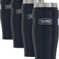 THERMOS Stainless King Travel Tumbler, 16 Ounce, Vacuum-Insulated | Midnight Blue | Pack of 4