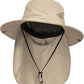 NPJY Sun Fishing Hats with Neck Flap for Men Women UV Sun Protection Bucket Hat