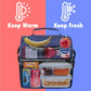 OPUX Lunch Box For Men Women, Insulated Large Lunch Bag Adult Work, Double Decker Lunchbox Meal Prep Dual Compartment Leakproof Lunch Cooler, Soft Lunch Pail Tote Boys Girls Kids School, Navy Blue 12L