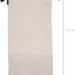 ZENPAC Cloth Shoe Bags for Travel, Beige Duster Flannel Pouch with Drawstring Closure, Washable Breathable Cotton Fabric for Luggage, 8x17, 4 Pack