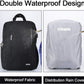CADeN DSLR Camera Backpack Bag Waterproof Anti Theft with 15.6 inch Laptop Compartment, USB Charging Port, Tripod Holder, Rain Cover, Inner Case, Compatible for Sony Canon Nikon Olympus Black