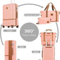 Joyway Carry On Luggage 20 Inch Expandable Suitcase with Spinner Wheel, 3 Piece Hard Shell Luggage Set with TSA Lock(Pink)