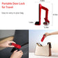 Door Stoppers Security - Portable Door Lock for Travel Anti Theft Door Blocker, Hotel Room Apartment Safety - No Drill Garage Door Brace Devices for Women, Children - Sleep with Peace of Mind