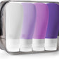 INSFIT Portable Travel Bottles, TSA Approved Leak Proof Containers for Toiletries, BPA Free Refillable Accessories for Shampoo, Body Wash, Liquids (4 Pack)