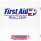 Rapid Care First Aid 863-09-1F 3 Shelf ANSI/OSHA Compliant All Purpose First Aid Cabinet & Medical Station with First Aid Sign, Exceeds OSHA/ANSI 2009, Wall Mountable, White