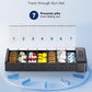 HEIYING 7 Days Pill Organizer with Aluminum Shell for One Week Capacity, Portable Metal Pill Case to Hold Vitamin, Medicine, Supplements