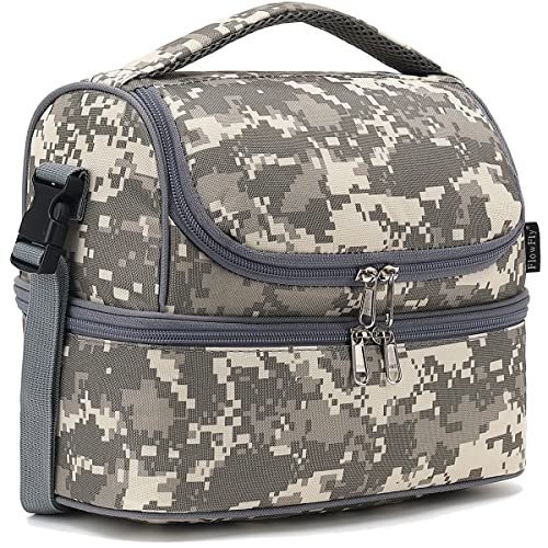 Kids Double Decker Cooler Insulated Lunch Bag Large Tote for Boys
