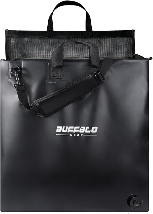 Buffalo Gear Fish Tournament Weigh in Bag for Bass Fishing, Heavy Duty Fish Bag for Caught Fish Waterproof,Leakproof,Puncture Resistant
