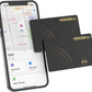 [Apple MFi Certified] VOCOlinc Air Tag Card Wallet Tracker 1.6mm 2 Pack, Smart Item Finder Work with Apple Find My APP (iOS Only, Android not Supported), Locator for Luggage, Suitcase, Bags, Backpack.
