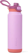 ZULU Powerfill Pro 32oz Stainless Steel Water Bottle with Quick Fill Lid, Triple Walled Vacuum Insulated Metal, Leak Proof Locking Lid, Sip and Chug, Reusable BPA Free, Sherbert - Roamly