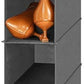 MAX Houser 10-Shelf Hanging Shoe Shelf Organizer, Hanging Shoe Storage for Closet (Grey)