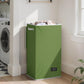 SOLEDI Laundry Hamper with Lid 100L Large & Tall Collapsible Laundry Basket, Clothes Hamper with Bag Removable Easy to Carry, Dirty Hampers for Bedroom, Bathroom, Dorm, College, Dark Green