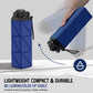 Collapsible Water Bottles 20.6oz Foldable Water Bottle BPA Free Reusable Lightweight LeakProof Travel Silicone Water Bottles for Travel Gym Hiking Camping (Upgrade Dark Blue)