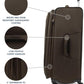 Travelpro Maxlite 5 Softside Expandable Checked Luggage with 4 Spinner Wheels, Lightweight Suitcase, Men and Women, Mocha, Checked Large 29-Inch
