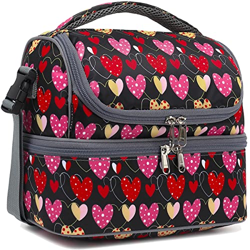 Double Decker Cooler Insulated Lunch Bag Large Tote for Boys
