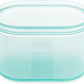 Zip Top Reusable Food Storage Bags | Large Dish [Teal] | Silicone Meal Prep Container | Microwave, Dishwasher and Freezer Safe | Made in the USA