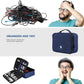 ORIENT FAMULAY Travel Electronics Organizer, Waterproof Cable Organizer Bag for Electronic Accessories Double Layer Large Shockproof Cable Storage Bag for Cord, Power Bank, Tablet(Up to iPad 11 inch) - Royal Blue