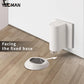 2 Pack Magnetic Door Stoppers Retractable Bottom of Door Holder No Drilling Mount Floor Door Stop with Screws and Adhesive Catch Door Keep Door Open White WT-2